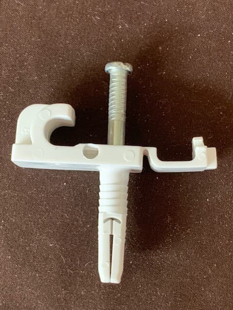 Preloaded back wall clips for wire shelving unbranded new open box - Image 1
