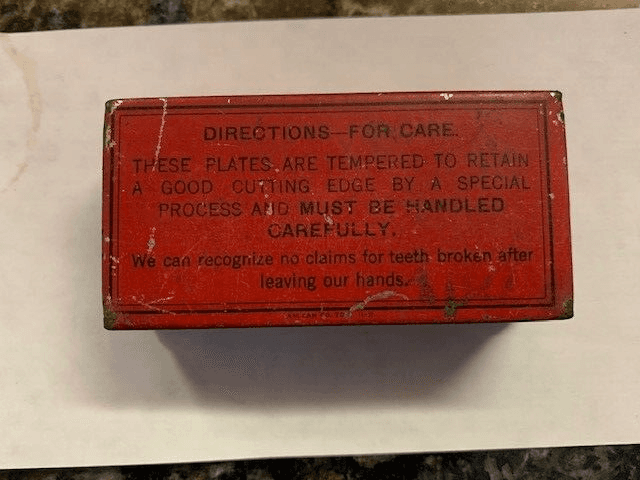 "EMPTY" Vintage Stewart Clipper Plate Promotional Advertising Metal Tin Box - Thumbnail 2