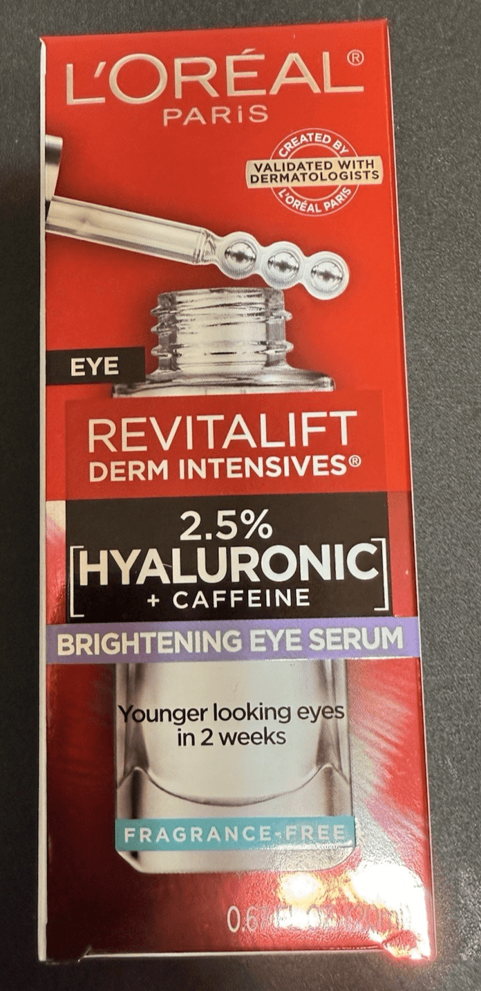 L'OREAL PARIS Revitalift Derm Intensives 2.5% Hyaluronic + Caffeine Eye Serum - Image 1