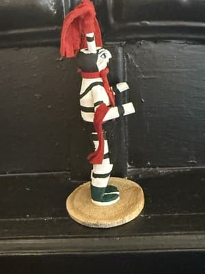Kachina Doll Hopi Native American smiling Clown Artist dft - Thumbnail 3