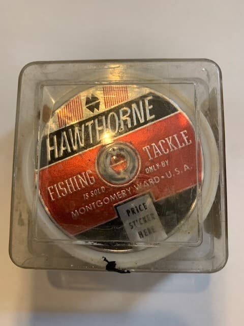 Vintage Hawthorne Nylon Casting Fishing Line 20lb test 50 yards Montgomery Ward - Image 1