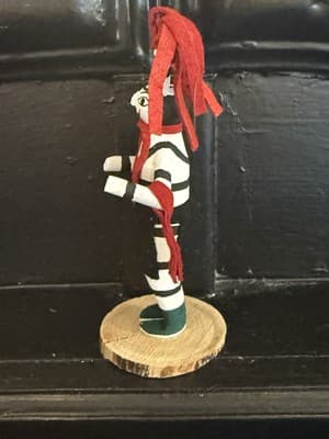 Kachina Doll Hopi Native American smiling Clown Artist dft - Thumbnail 4