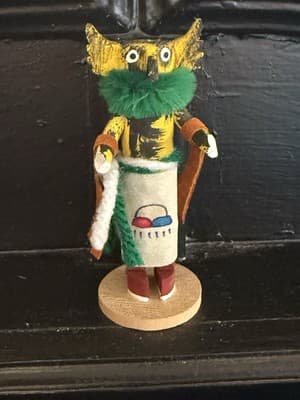 Kachina Doll Hopi Native American Owl JS 1998 - Image 1