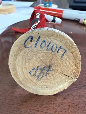 Kachina Doll Hopi Native American smiling Clown Artist dft - Thumbnail 5