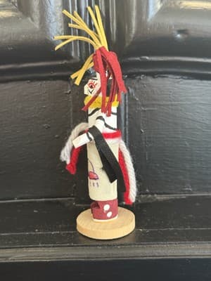 Kachina Doll Hopi Native American Clown Artist M/R 97 - Thumbnail 3