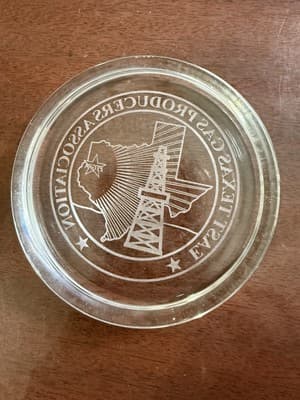 Paperweight East Texas Gas Producers Association Glass - Thumbnail 2