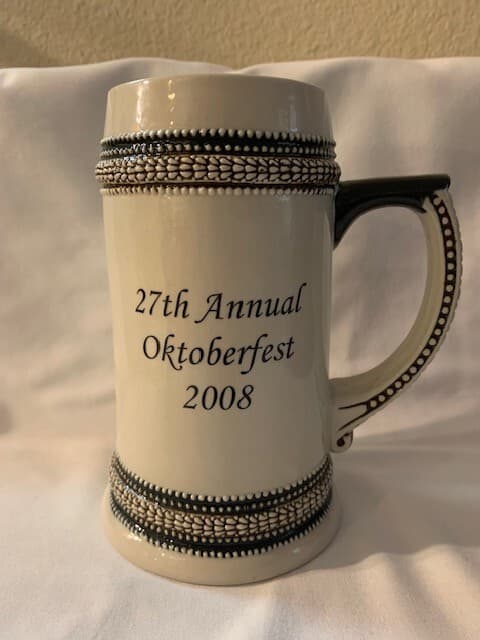Commemorative Continental Alloys Beer Stein Mug 2008 Oktoberfest Gerz Germany - Image 1