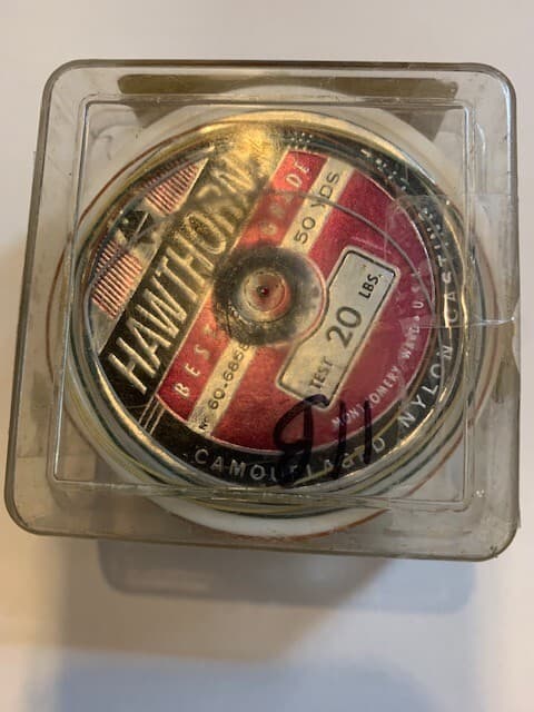 Vintage Hawthorne Nylon Casting Fishing Line 20lb test 50 yards Montgomery Ward - Thumbnail 3