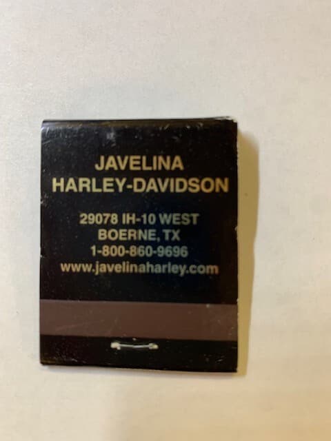 Harley Davidson Lot Playing Cards, Matches, Patch, Belt Phone Holder - Thumbnail 5