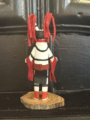 Kachina Doll Hopi Native American Clown Artist dft - Thumbnail 2