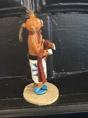 Kachina Doll Hopi Native American Mudhead '95 BB - Thumbnail 3