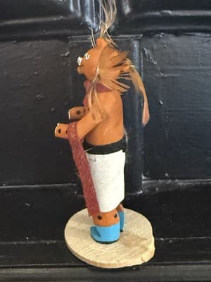 Kachina Doll Hopi Native American Mudhead '95 BB - Thumbnail 4