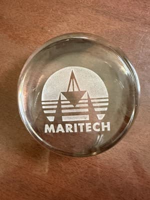 Paperweight MARITECH Glass - Image 1