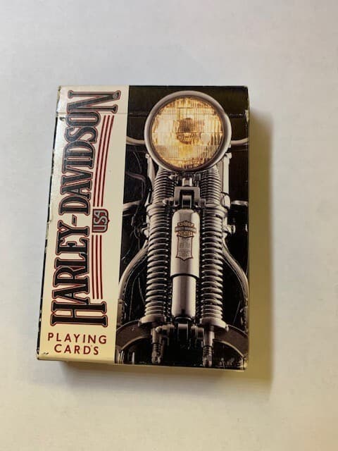 Harley Davidson Lot Playing Cards, Matches, Patch, Belt Phone Holder - Thumbnail 3