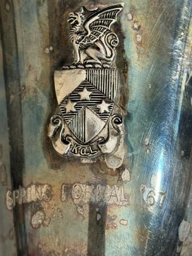Vintage EL delberti Italy Silver Plated 6 1/2" Goblet - Thumbnail 3