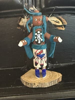 Kachina Doll Hopi Native American Mudhead artist dft - Image 1