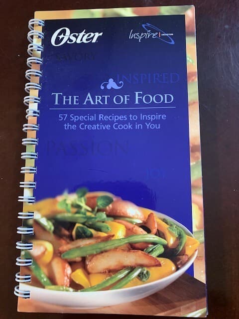 Oster Cookbook The Art of Food 57 Recipes 2003 Spiral Bound - Image 1
