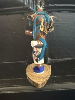 Kachina Doll Hopi Native American Mudhead artist dft - Thumbnail 4