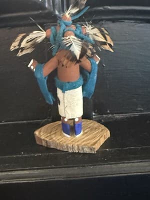 Kachina Doll Hopi Native American Mudhead artist dft - Thumbnail 2