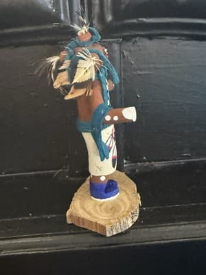 Kachina Doll Hopi Native American Mudhead artist dft - Thumbnail 3