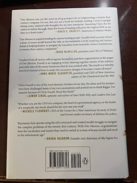 One Mission Chris Fussell Hardback with dust jacket - Thumbnail 2