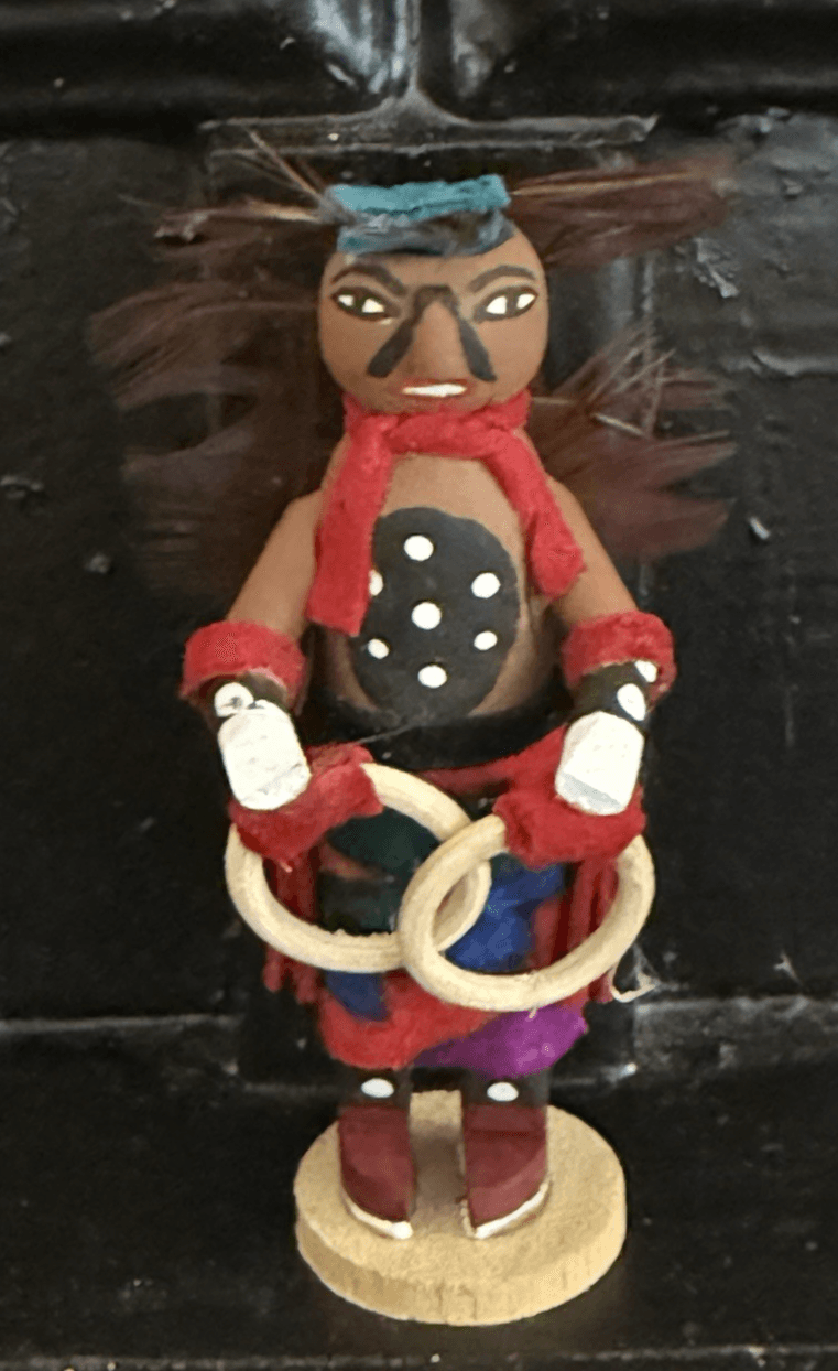 Kachina Doll Hopi Native American Hoop 94 artist BB - Image 1