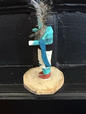 Kachina Doll Hopi Native American Sun face 95 Artist BB - Thumbnail 4