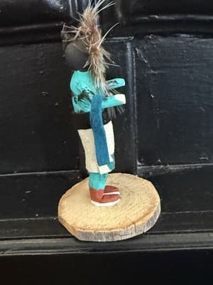 Kachina Doll Hopi Native American Sun face 95 Artist BB - Thumbnail 3