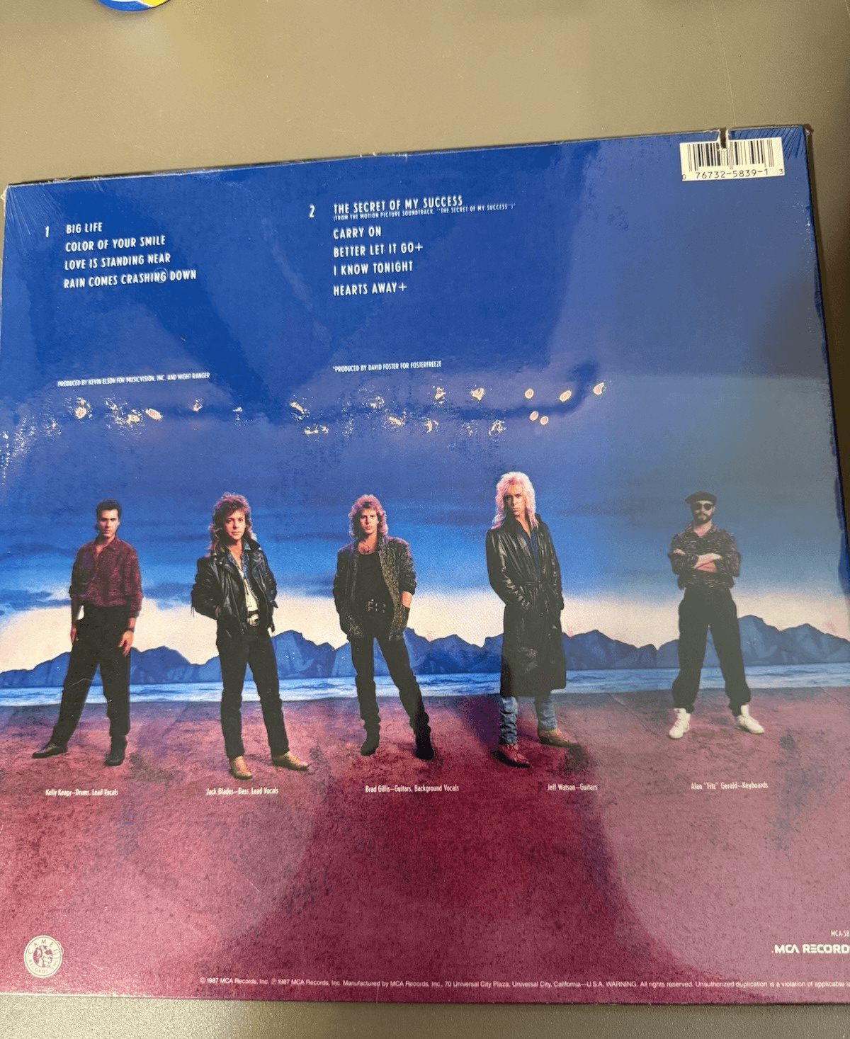 Night Ranger Big Life Vinyl Album Sealed MCA -5839 - Thumbnail 2