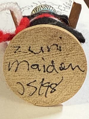 Kachina Doll Hopi Native American Zuni Maiden JS/98 - Thumbnail 4