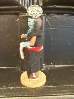 Kachina Doll Hopi Native American Zuni Maiden JS/98 - Thumbnail 3