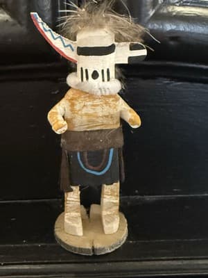 Kachina Doll Hopi Native American Zuni Rain Priest - Image 1
