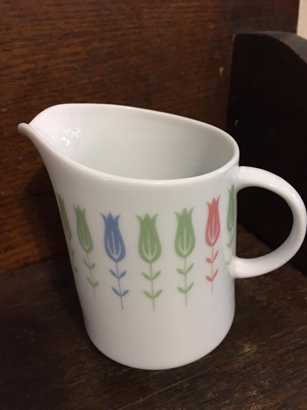 Harmony House Coquette Fine China Japan 3912 Creamer Tulips Pitcher - Image 1
