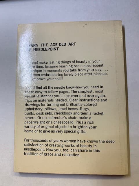 Vintage ‘Needlepoint Simplified’ 1971 Paperback Booklet Crafting DIY Crochet - Thumbnail 2