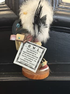 Kachina Doll Navajo Native American Owl Desiderio 430580 - Thumbnail 4