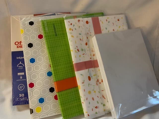 LOT of Photo Paper & envelopes 4x6 & 5x7 Glossy Inkjet Printer - Image 1