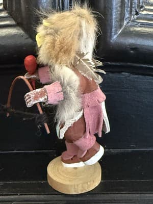 Kachina Doll Navajo Native American Owl Sophia Casuse 420,656 - Thumbnail 2