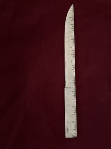 Germany Letter Opener/ruler Soligen Pat.# 10-113 Steel Silver Tone - Thumbnail 3