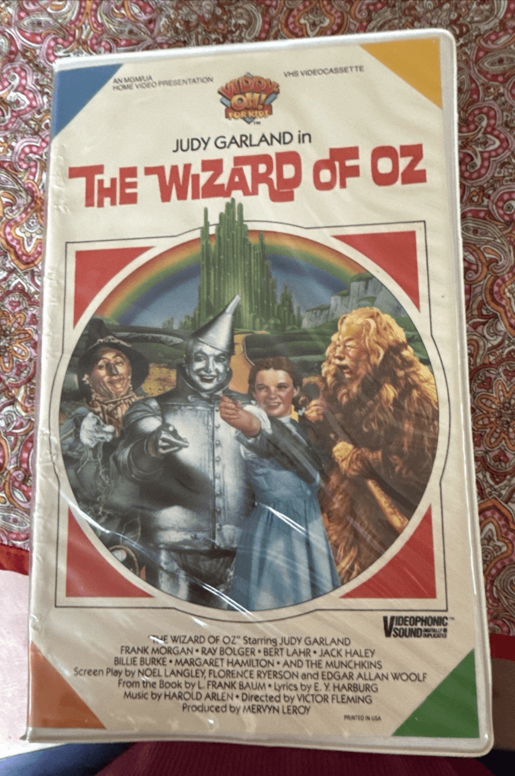 The Wizard of Oz VHS tape Viddy Oh! for kids MGM/UA Home Video 1985 - Image 1