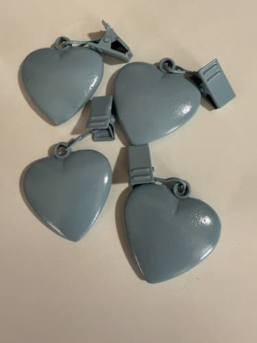 Set of 6 Cast Iron Table Cloth Weights Dusty Blue - Thumbnail 3