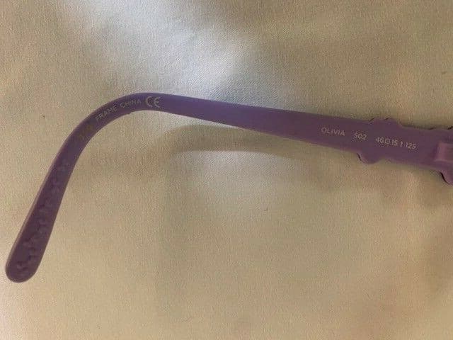 MarchoNYC Kids Eyeglass Frames Purple Olivia 502 46 15 125 - Thumbnail 4