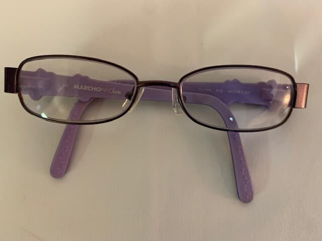MarchoNYC Kids Eyeglass Frames Purple Olivia 502 46 15 125 - Image 1