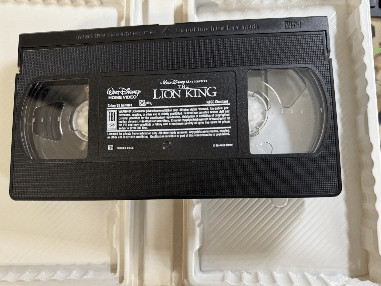 6 Disney Masterpiece VHS Tape Dumbo Dalmations LionKing SnowWhite Pocahontas Ali - Thumbnail 10