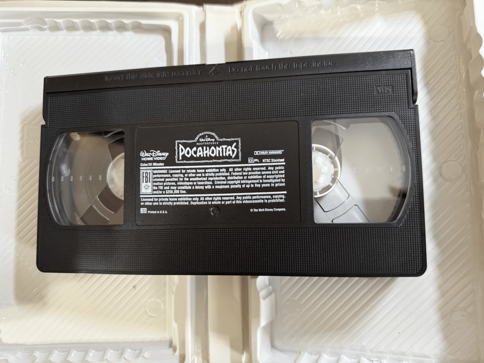 6 Disney Masterpiece VHS Tape Dumbo Dalmations LionKing SnowWhite Pocahontas Ali - Thumbnail 4
