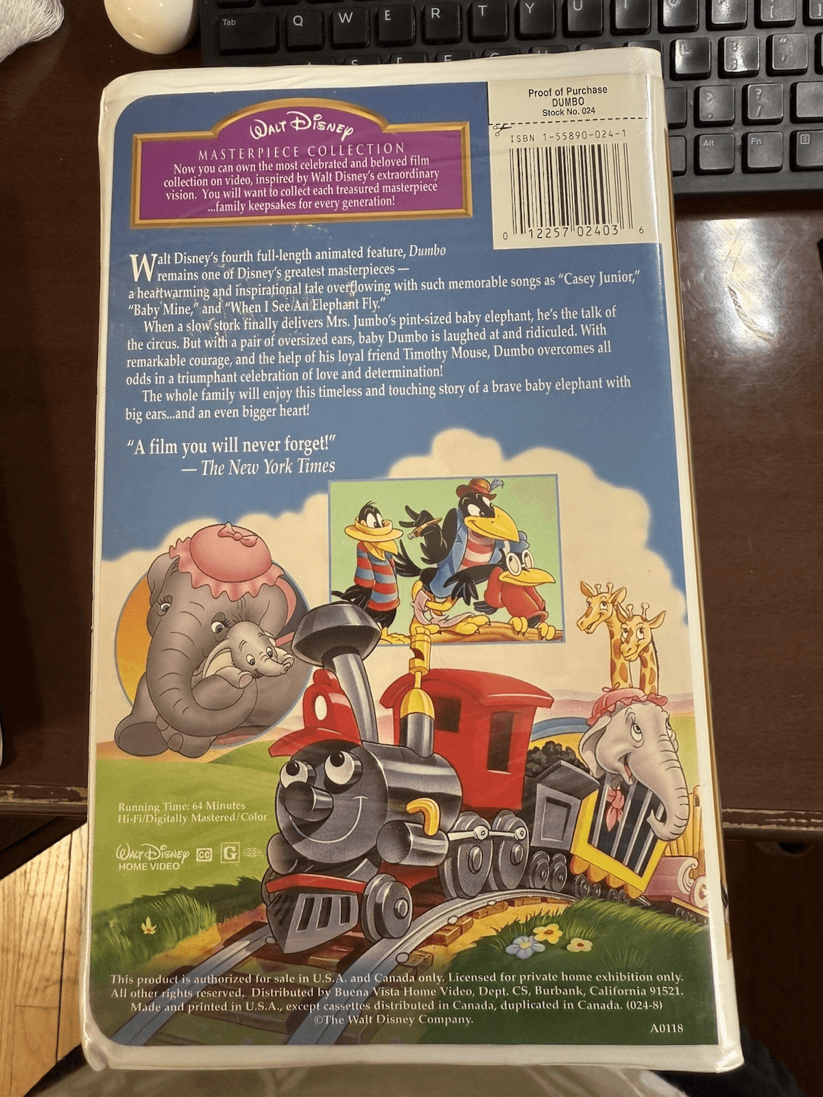 6 Disney Masterpiece VHS Tape Dumbo Dalmations LionKing SnowWhite Pocahontas Ali - Thumbnail 15