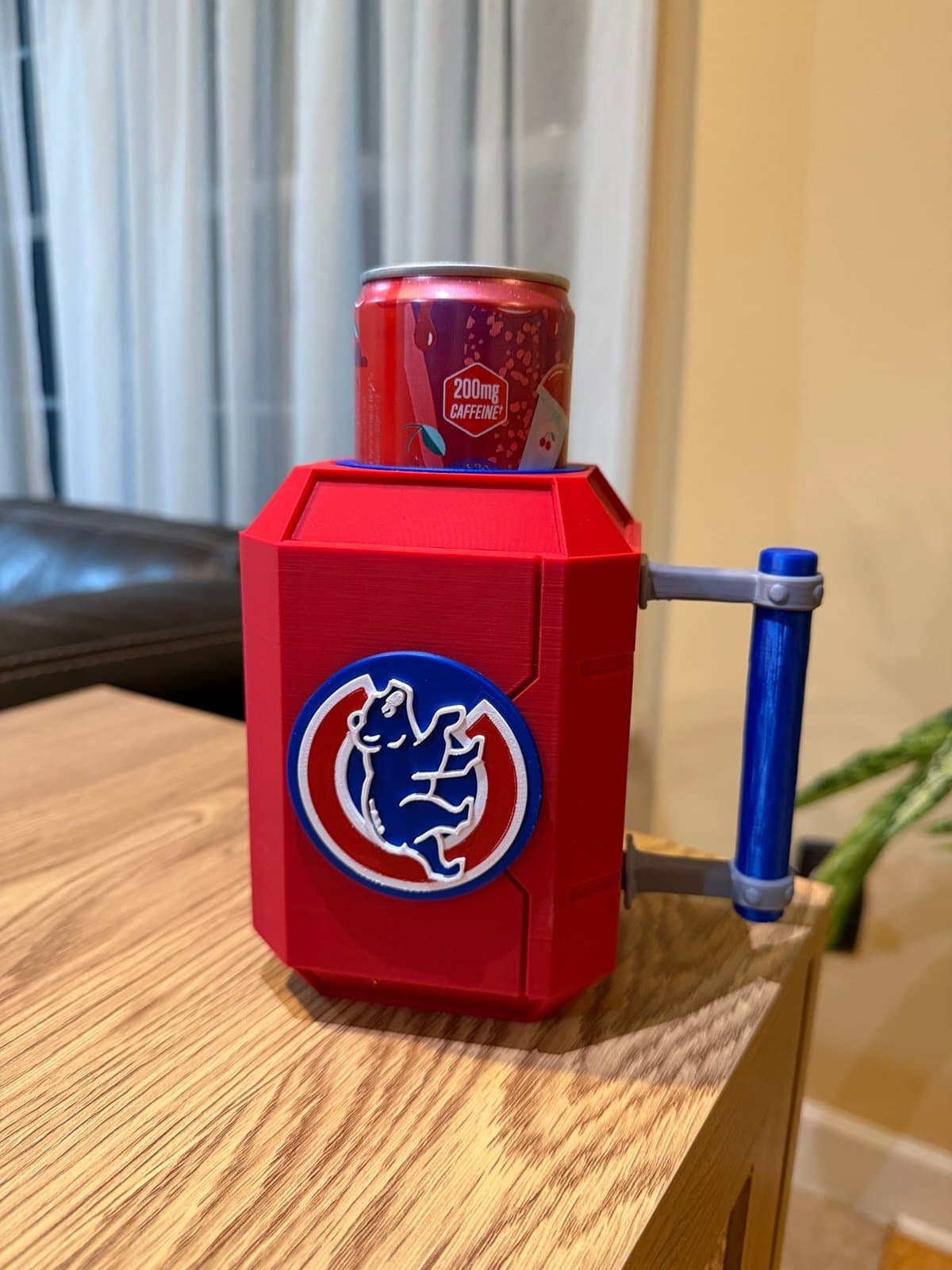 Chicago Cubs inspired Thor Mjolnir Can Koozie - Thumbnail 3