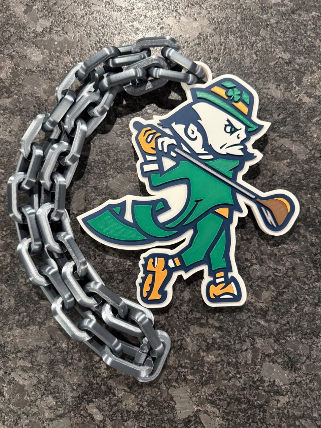 Notre Dame University Golf Hype Chain necklace!