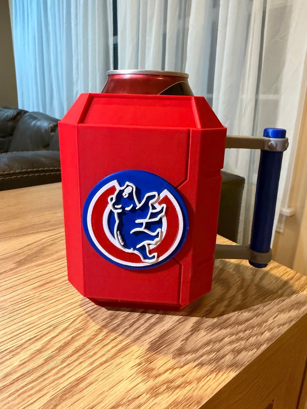 Chicago Cubs inspired Thor Mjolnir Can Koozie - Thumbnail 2