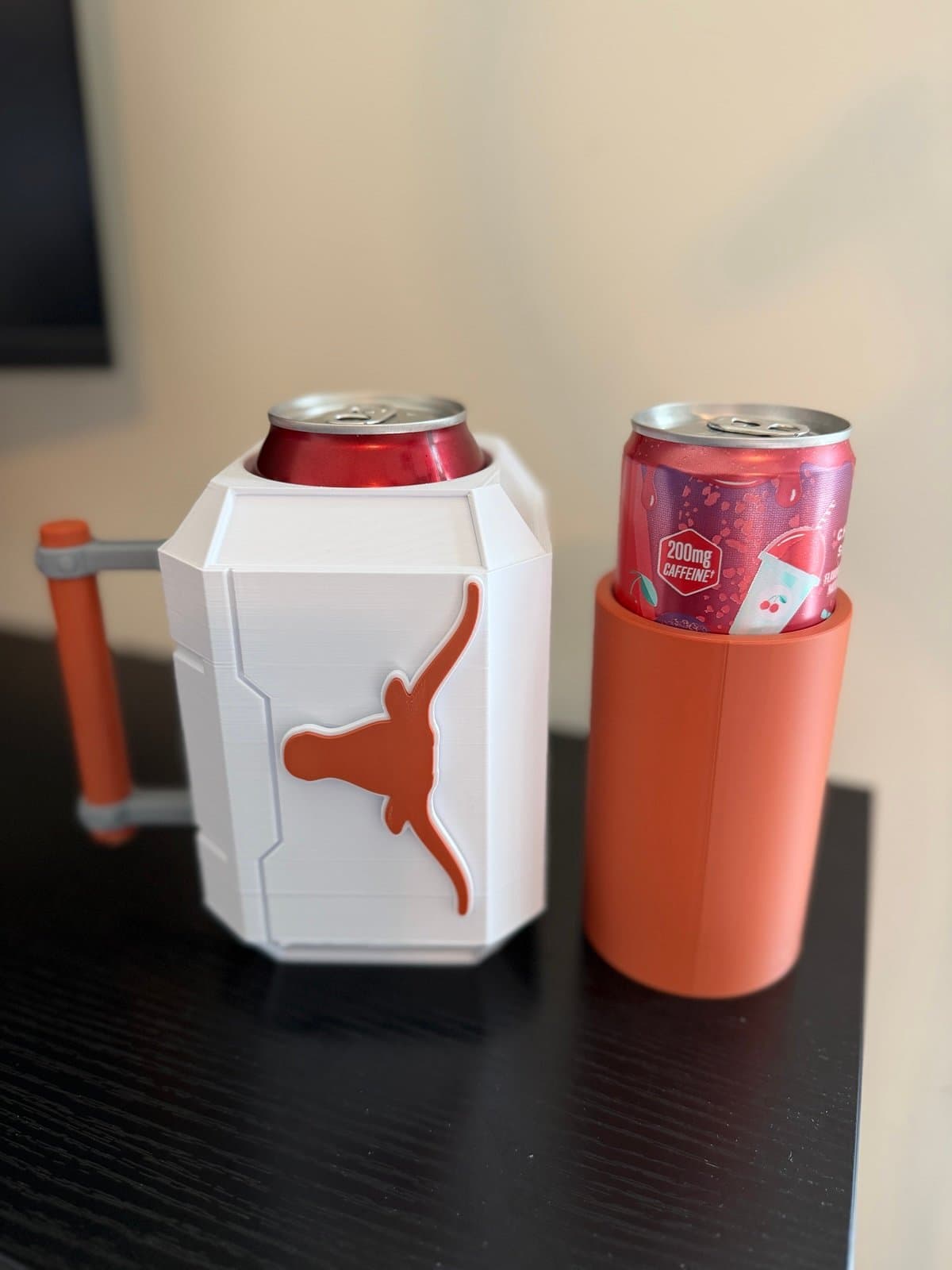 Texas Longhorns inspired Thor Mjolnir Can Koozie