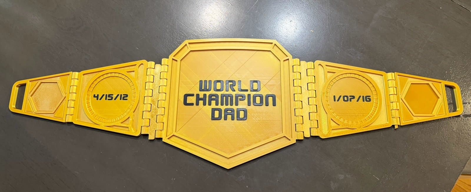 Fully custom made Wrestling style Championships belt!